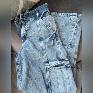 Gap Girls Blue Denim Cargo Jeans